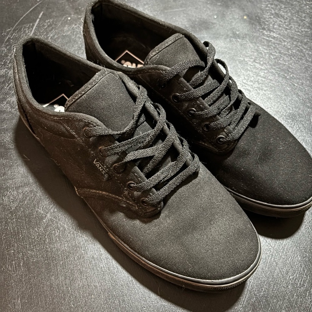 Vans Woman's Black Lace-Up Sneakers